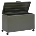 Skrzynia ogrodowa metalowa 510L, Edenio 130x60x78, zielona - Hesperide