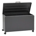 Skrzynia ogrodowa metalowa 510L, Edenio 130x60x78, szara - Hesperide