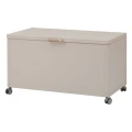 Skrzynia ogrodowa metalowa 670L, Edenio 141x72x78, beżowa - Hesperide