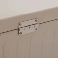 Skrzynia ogrodowa metalowa 670L, Edenio 141x72x78, beżowa - Hesperide