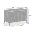 Skrzynia ogrodowa drewniana 165L Lodgia 90x50x58 cm - Hesperide
