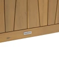 Skrzynia ogrodowa z siedziskiem drewniana 210L Lodgia 128x50x58 cm - Hesperide