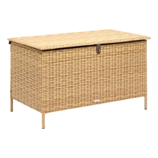 Skrzynia ogrodowa z rattanu syntetycznego 300L Savana 116x66x58 cm - Hesperide