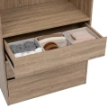 Organizer na ubrania do szafy 24,5x23,8cm Groomy 2 przegrody, beżowy - 5five