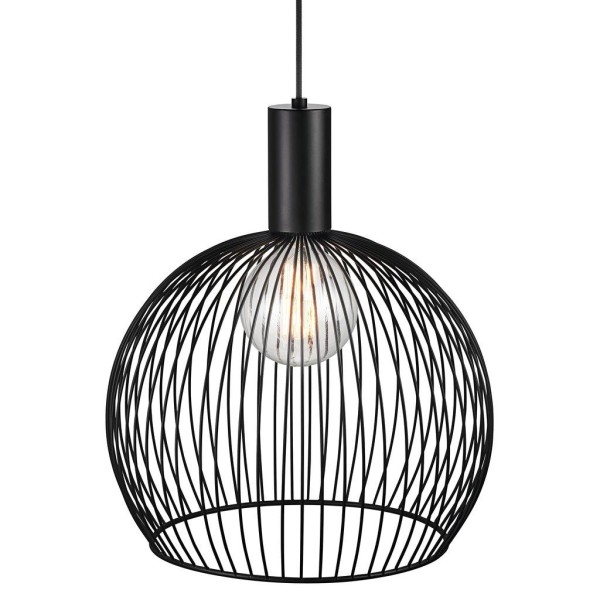 Czarna ażurowa lampa sufitowa Aver 40 z metalu - DESIGN FOR THE PEOPLE BY NORDLUX
