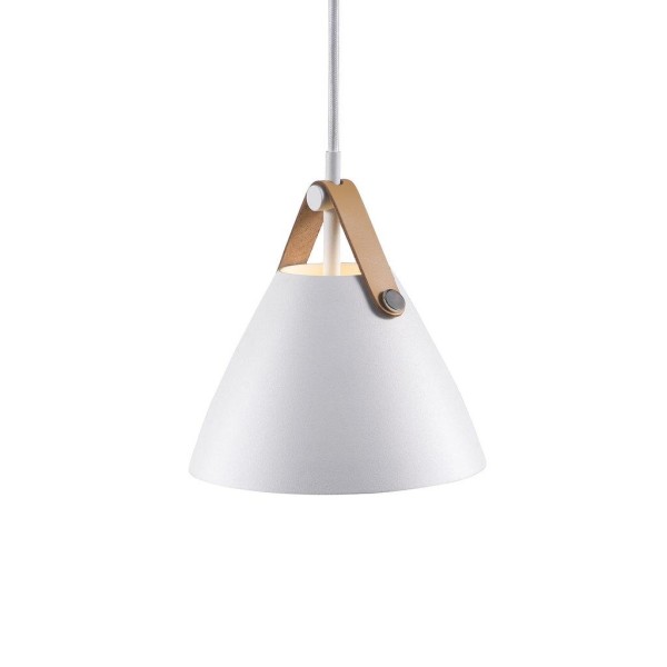 Biała lampa wisząca Strap 16 - DESIGN FOR THE PEOPLE BY NORDLUX