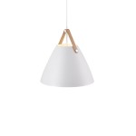 Designerska lampa wisząca Strap 36, biała - DFTP by Nordlux