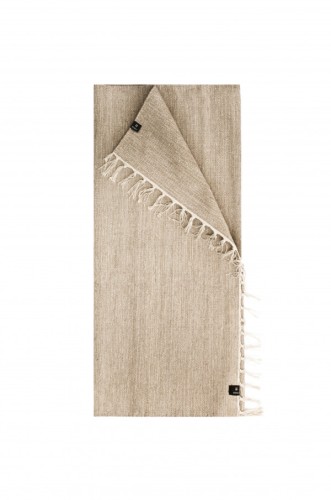 Beżowy chodnik Saro z bawełny 80x150 HIMLA
