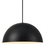 Czarna lampa sufitowa z metalu Ellen 30 NORDLUX