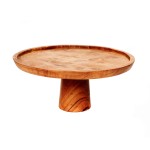 Patera do ciasta z drewna tekowego BAZAR BIZAR