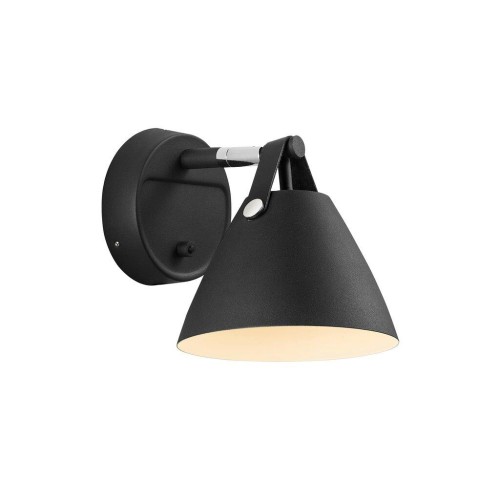 Czarna lampa ścienna kinkiet Strap 15 DESIGN FOR THE PEOPLE BY NORDLUX