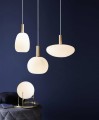 Lampy skandynawskie Biała lampa sufitowa Alton35 ze szkła NORDLUX