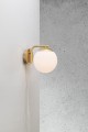 Złota lampa śćienna kinkiet Grant NORDLUX