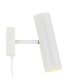 Minimalistyczna lampa ścienna Mib 6, biała - DFTP by Nordlux