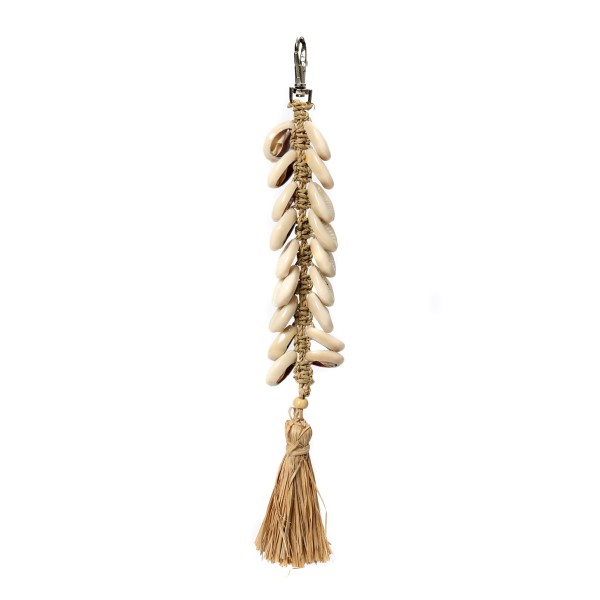Brelok do kluczy Fishbone Natural White - Bazar Bizar