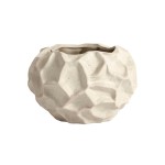 Wazon ozdobny ceramiczny Soil Bowl waniliowy - Muubs
