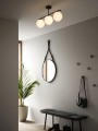 Lampa wisząca nowoczesna Grant 3 szklane kule czarna NORDLUX