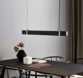 Czarna lampa sufitowa Lilt podłużna listwa - Nordlux