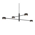 Czarna designerska lampa sufitowa Clyde 4 NORDLUX