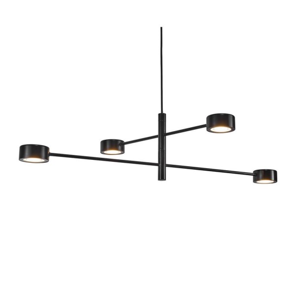 Czarna designerska lampa sufitowa Clyde 4 - Nordlux