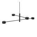 Czarna nowoczesna lampa sufitowa Clyde 4 NORDLUX