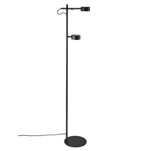 Czarna nowoczesna lampa podłogowa Clyde NORDLUX
