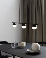 Lampa sufitowa wisząca nad stół do jadalni Contina w czarnym kolorze NORDLUX