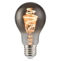 Żarówka ozdobna E27 4,5W 1800K ściemnialna A60 Deco Spiral dymione szkło - Nordlux