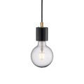 Lampa marmurowa Siv oprawka kabel z podsufitką, czarna - Nordlux
