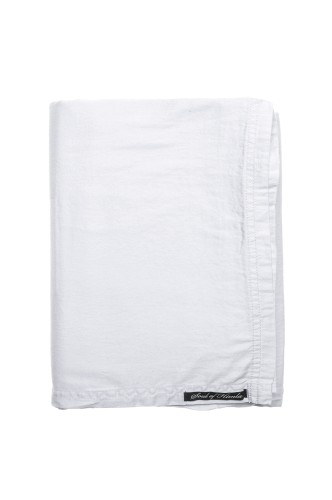 Białe prześcieradło z satyny 160x270 Soul White Oeko-Tex HIMLA