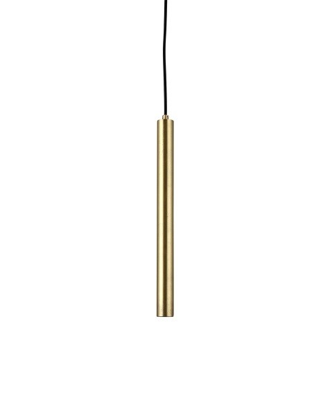 Mosiężna lampa wisząca tuba Pipe One40 z mosiądzu NORR11