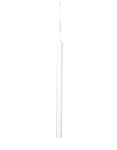 Biała lampa wisząca długa tuba Pipe Two48 z żelaza NORR11