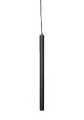 Czarna lampa wisząca tuba Pipe Three56 z żelaza NORR11