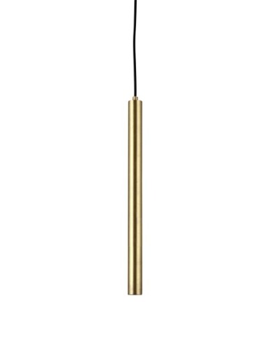 Mosiężna lampa wisząca tuba Pipe Three56 z mosiądzu NORR11