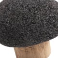 Zestaw dwóch czarnych wieszaków C6 z kamienia lawowego MUUBS