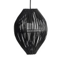 Lampa sufitowa Fishtrap czarna z bambusa MUUBS