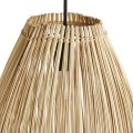 Duża lampa sufitowa Fishtrap naturalna z bambusa MUUBS