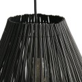 Duża lampa sufitowa Fishtrap czarna z bambusa MUUBS