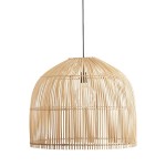 Duża lampa sufitowa Bubble z bambusa - Muubs