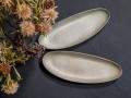 Długi owalny ceramiczny talerz do serwowania Mame Oyster MUUBS