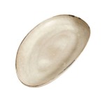 Duży owalny ceramiczny talerz do serwowania Mame Oyster - Muubs