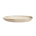 Duży owalny ceramiczny talerz do serwowania Mame Oyster MUUBS