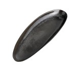 Długi owalny ceramiczny talerz do serwowania Mame Coffee, 2 szt - Muubs
