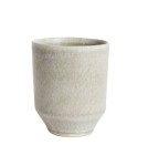 Nowoczesny kubek z kamionki Ceto Soft Grey, 6 szt - Muubs