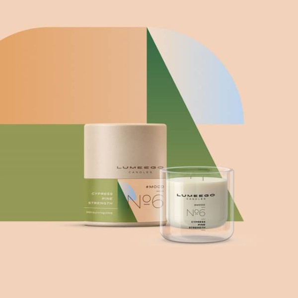 Świeca zapachowa sojowa - Nastrój No 6 Cyprys Sosna - Petite 150 ml - LUMEEGO CANDLES