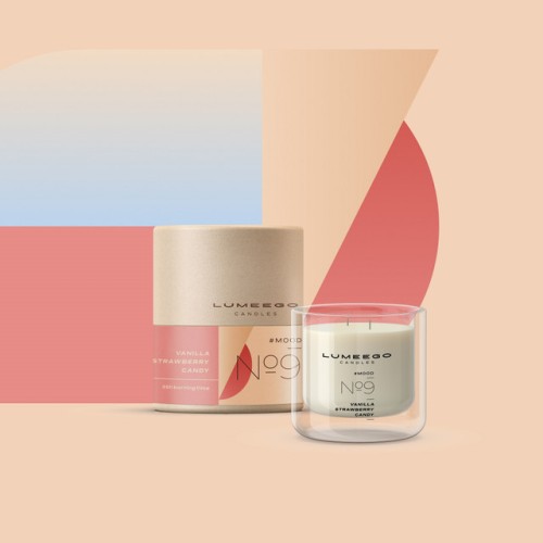 Świeca zapachowa sojowa - Nastrój No 9 Wanilia Truskawka - Petite 150 ml - LUMEEGO CANDLES