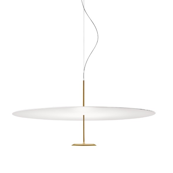 Duża lampa sufitowa wisząca Dot 600 mosiądz Led ze ściemniaczem LUMINA