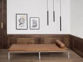 Designerska czarna lampa wisząca tuba Pipe One40 z żelaza NORR11