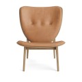 Fotel drewniany tapicerowany Elephant Lounge, Natural Camel - NORR11