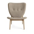 Fotel boucle Elephant Lounge, Natural Barnum Bouclé 03, tapicerowany front - NORR11